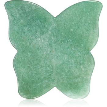 Crystallove Butterfly Aventurine Gua Sha Plate accesoriu de masaj