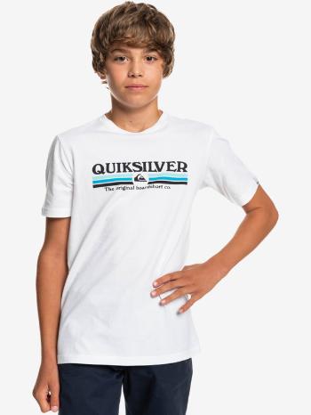 Quiksilver Lined Up Tricou pentru copii Alb