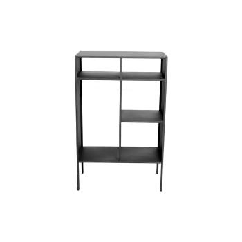 Bibliotecă metalică Canett Brooks, înălțime 110 cm, negru