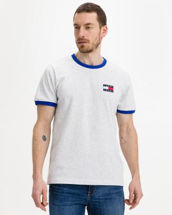 Tommy Jeans Badge Ringer Tricou Gri