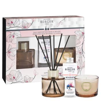 Maison Berger Paris Set cadou difuzor aromă Bolero Magnolia Liliflora 80 ml + lumânare 80 g