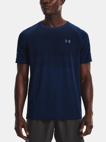 Under Armour UA Seamless Run SS Tricou Albastru