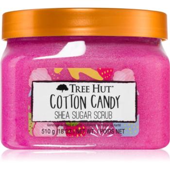 Tree Hut Cotton Candy Shea Sugar Scrub exfoliant de corp cu zahăr 510 g