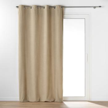 Draperie bej din material bouclé 140x240 cm Wooly – douceur d'intérieur