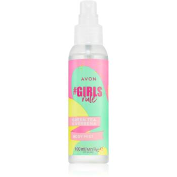 Avon #GirlsRule Green Tea & Verbena spray de corp racoritor 100 ml