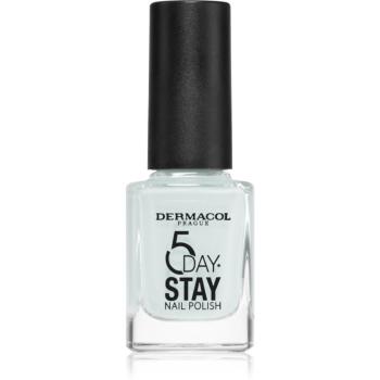 Dermacol 5 Day Stay lac de unghii cu rezistenta indelungata culoare 56 Artic White 11 ml