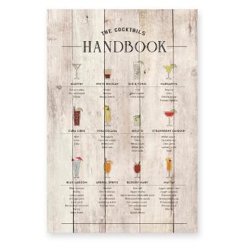 Semn din lemn 40x60 cm Cocktails Handbook – Really Nice Things