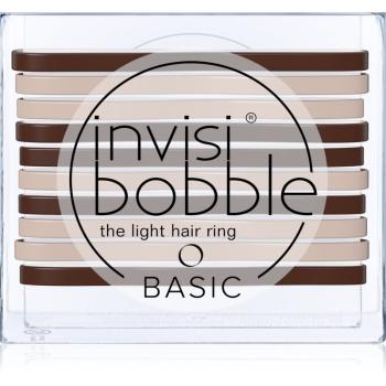 invisibobble Basic Elastice subțiri pentru păr Mocca And Cream 10 buc