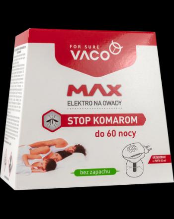 VACO Elektro repelent pentru tantari MAX + rezerva 45 ml