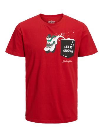 Jack&Jones Tricou pentru bărbați JORCHRISTMAS Regular Fit 12221436 Scarlet Sage L