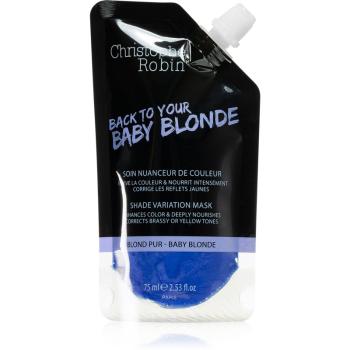 Christophe Robin Shade Variation Mask mască colorantă pentru păr Baby Blond 75 ml