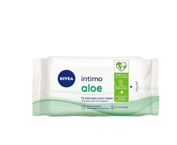 Nivea Șervețele pentru igiena intimă Intimo Aloe (Intimate Care Wipes) 15 buc