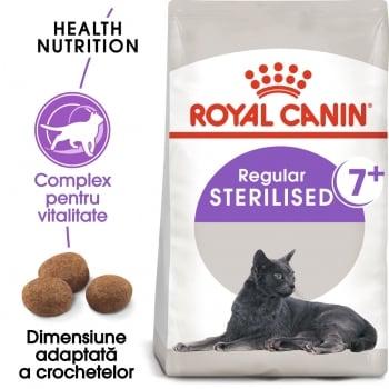 Royal Canin Sterilised 7+, pachet economic hrană uscată pisici sterilizate, 10kg x 2