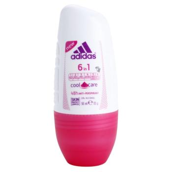Adidas 6 in 1  Cool & Care antiperspirant roll-on pentru femei 50 ml