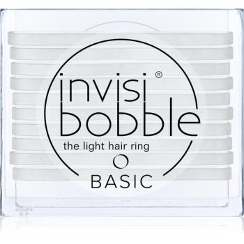 invisibobble Basic Elastice subțiri pentru păr Crystal Clear 10 buc