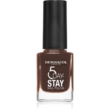 Dermacol 5 Day Stay lac de unghii cu rezistenta indelungata culoare 57 Chocolate 11 ml