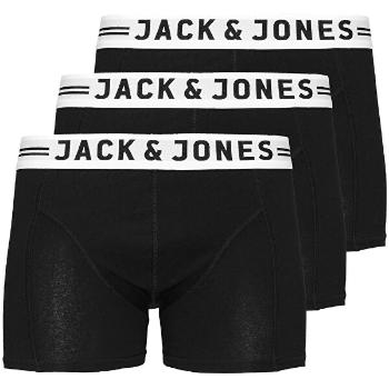 Jack&Jones 3 PACK - boxeri pentru bărbați SENSE 12081832 Black 3XL