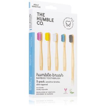 The Humble Co. Brush Adult Periuta de dinti de bambus foarte moale I. 5 buc
