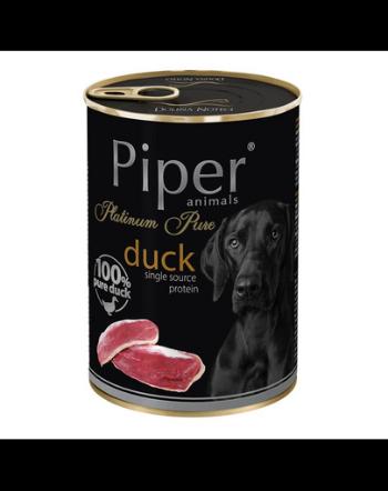 DOLINA NOTECI PIPER Platinum Pure cu rata 400g caini cu alergii