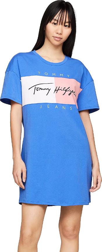 Tommy Hilfiger Cămașă de noapte tip tricou pentru femei Oversized Fit UW0UW04969-C6H XL