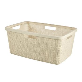 Coș de rufe Curver Jute, 46 l, alb