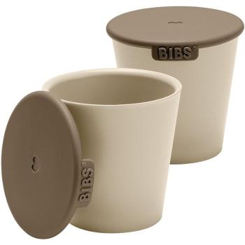 BIBS Cup Set ceasca cu capac Vanilla 2 buc