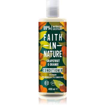 Faith In Nature Grapefruit & Orange balsam natural pentru par normal spre uscat 400 ml