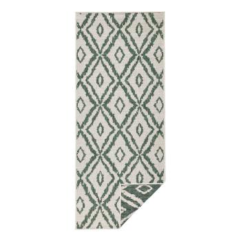 Covor adecvat pentru exterior Bougari Rio, 80 x 250 cm, verde - alb