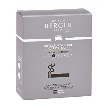 Maison Berger Paris Reîncărcare de schimb pentru difuzor Antiodour tutun Tobacco(Car Diffuser Recharge/Refill) 2 buc