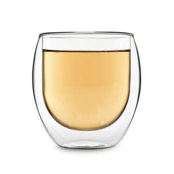 Feelino Ceașcă Jumbo | Perete dublu | Sticlă borosilicată de înaltă calitate | 410 ml | design unic