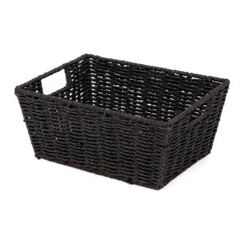 Coș împletit Compactor Paprop, 31 x 24 cm, negru