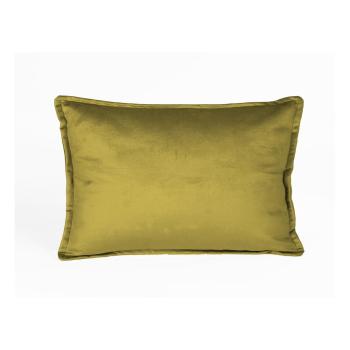 Pernă cu husă din catifea Velvet Atelier Golden, 50 x 35 cm, auriu