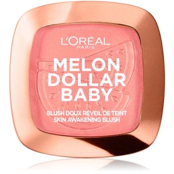 L’Oréal Paris Wake Up & Glow Melon Dollar Baby blush pentru toate tipurile de ten culoare 03 Waternelon Addict 9 g