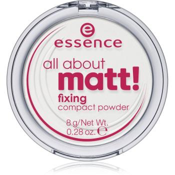 Essence All About Matt! pudră transparentă compactă 8 g