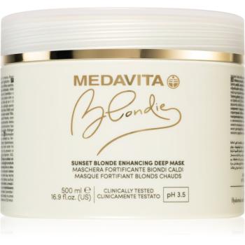 Medavita Blondie Sunset Blonde Enhancing Deep Mask masca profunda pentru nuante calde de blond 500 ml