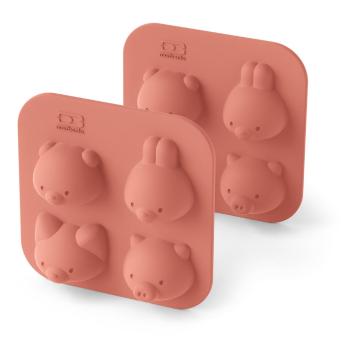 Set 2 forme din silicon pentru coacere Monbento Silifriends Aminal