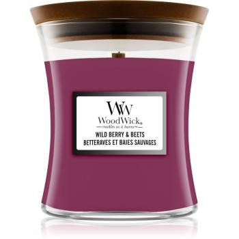 Woodwick Wild Berry & Beets lumânare parfumată  cu fitil din lemn 275 g
