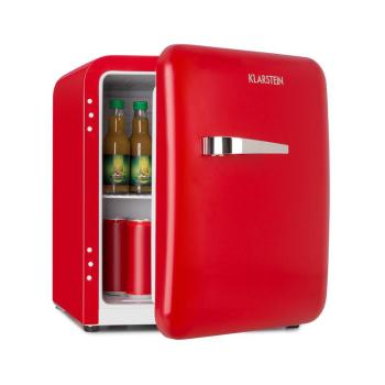 Klarstein Audrey Mini, frigider retro, 48 l, 2 nivele, A+, roșu