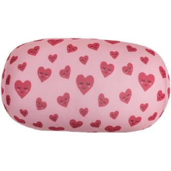 Pernă de relaxare pentru gât cilindru Heart,  30 x 15 cm