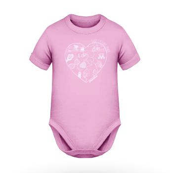 BABY CYCLING LOVER body copii - pink