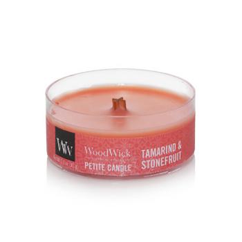 WoodWick Lumânare aromatică mică cu fitil din lemn Tamarind and Stonefruit 31 g
