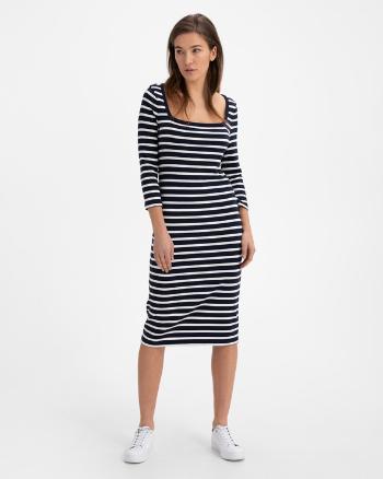 GAP Modern Squareneck Rochie Albastru Alb