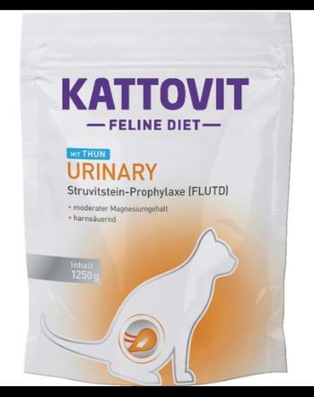 KATTOVIT Feline Diet Urinary Tuna hrana uscata dietetica pentru pisici cu afectiuni urinare, cu ton 1,25 kg