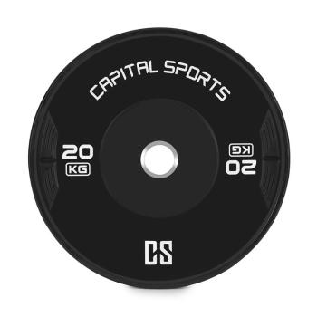 Capital Sports Elongate 20 Bumper Plate, disc, greutate, gumă, 2x 20kg