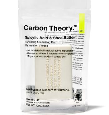 Carbon Theory Săpun demachiant facial Salicylic Acid & Shea Butter (Exfoliating Cleansing Bar) 100 g