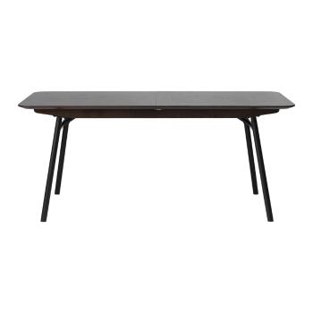 Masă de dining extensibilă Unique Furniture Latina, negru, 180 x 90 cm