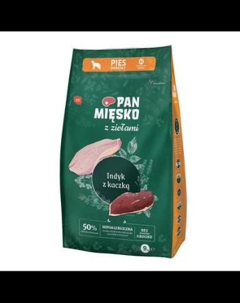 PAN MIĘSKO hrana caine talie medie M 9 kg ierburi aromatice, curcan si rata