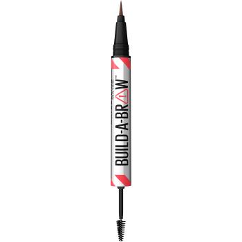 Maybelline Marker și gel pentru sprâncene Build A Brow (Brow Pen + Sealing Gel) 257 Medium Brown