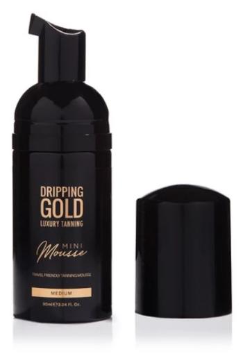 Dripping Gold Spumă auto-bronzantă de călătorie Medium (Mini Mousse) 90 ml