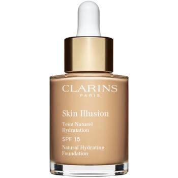 Clarins Skin Illusion Natural Hydrating Foundation makeup radiant cu hidratare SPF 15 culoare 106 Vanilla 30 ml